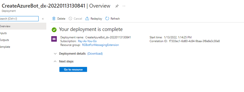 How to create Action based Messaging Extension as Teams App